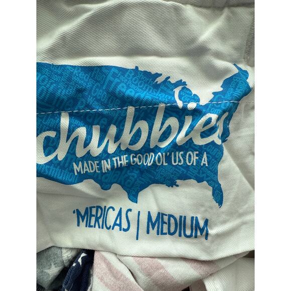 Chubbies The ‘Mericas Elastic Waist Red, White & Blue Flag Shorts Size Medium - Picture 8 of 9